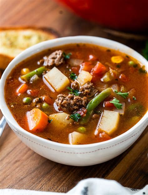 Vegetable Soup with Ground Beef   Useful Knowledge